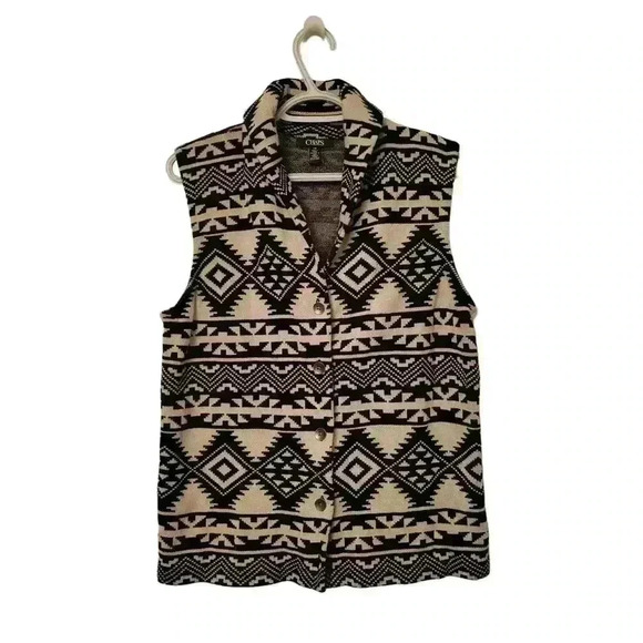 Chaps Jackets & Blazers - Chaps Aztec Abstract Women's Western Layering Vest Size Large